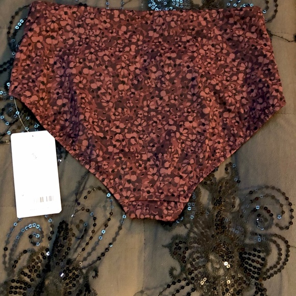 NWT Athleta Triangle Decadent Chocolate Tankini/High Waist Bikini Bottom, B Cup - Picture 13 of 14